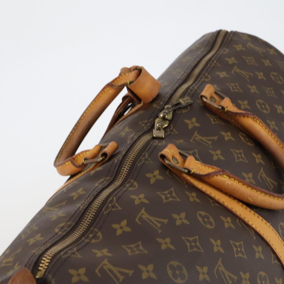 LOUIS VUITTON Monogram Keepall 55 Boston Bag M41424 LV Auth 152269