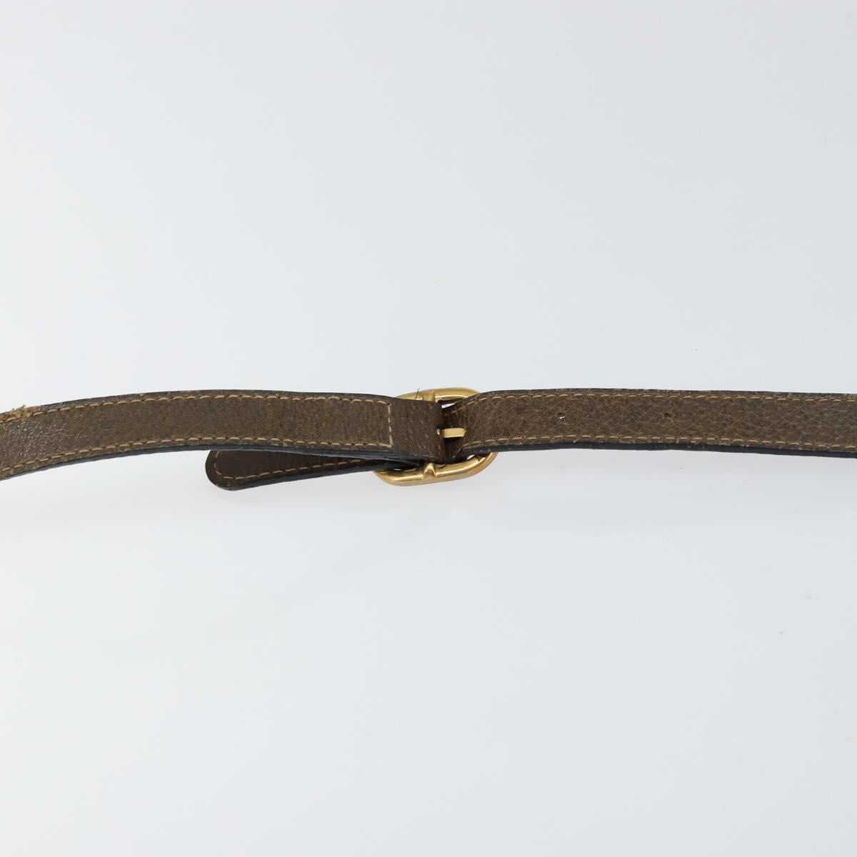 GUCCI GG Supreme Web Sherry Line Bag PVC Beige Gold 56 02 004 Auth 152274