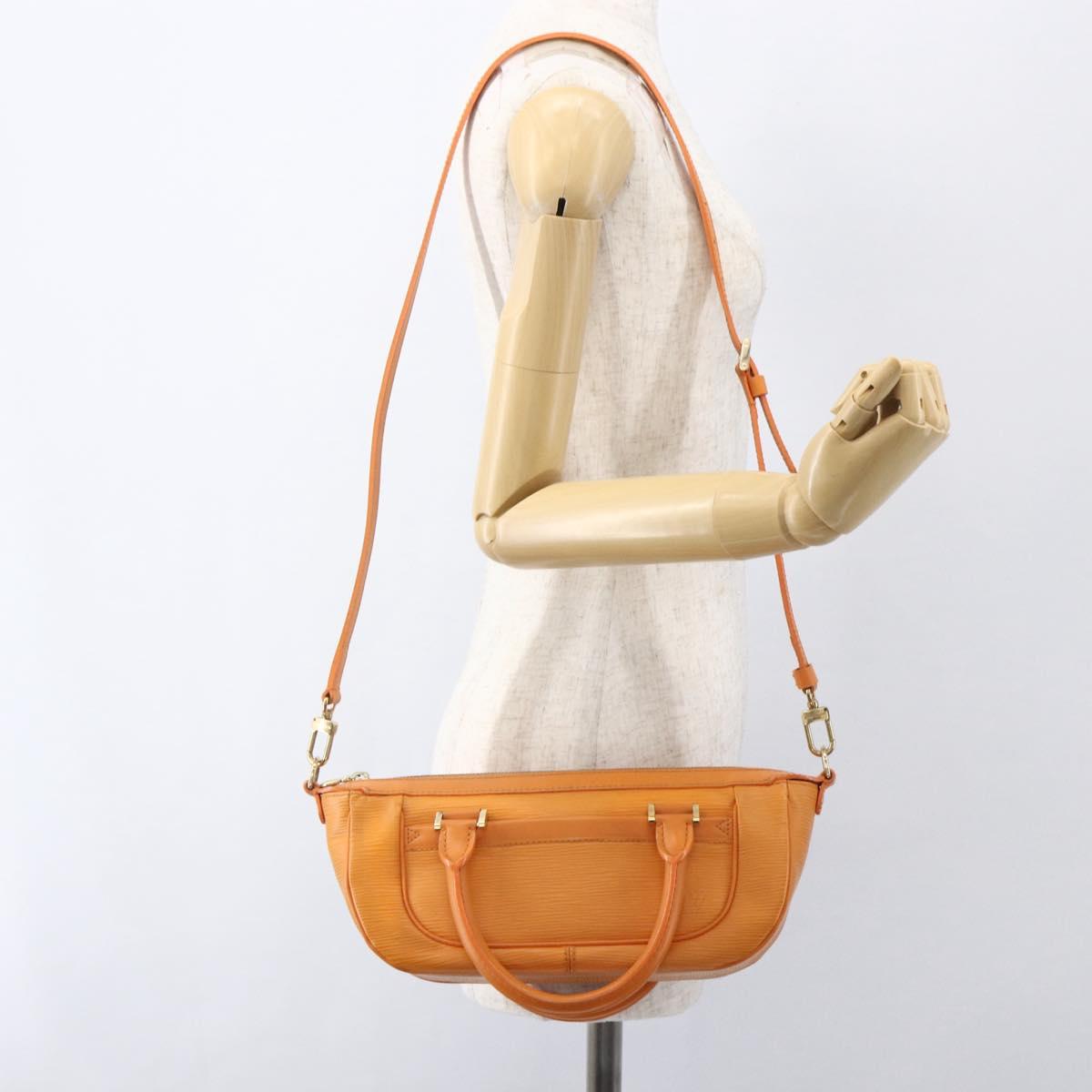LOUIS VUITTON Epi Danura PM Bag 2Way Orange Mandarin M5891H LV Auth 152286V
