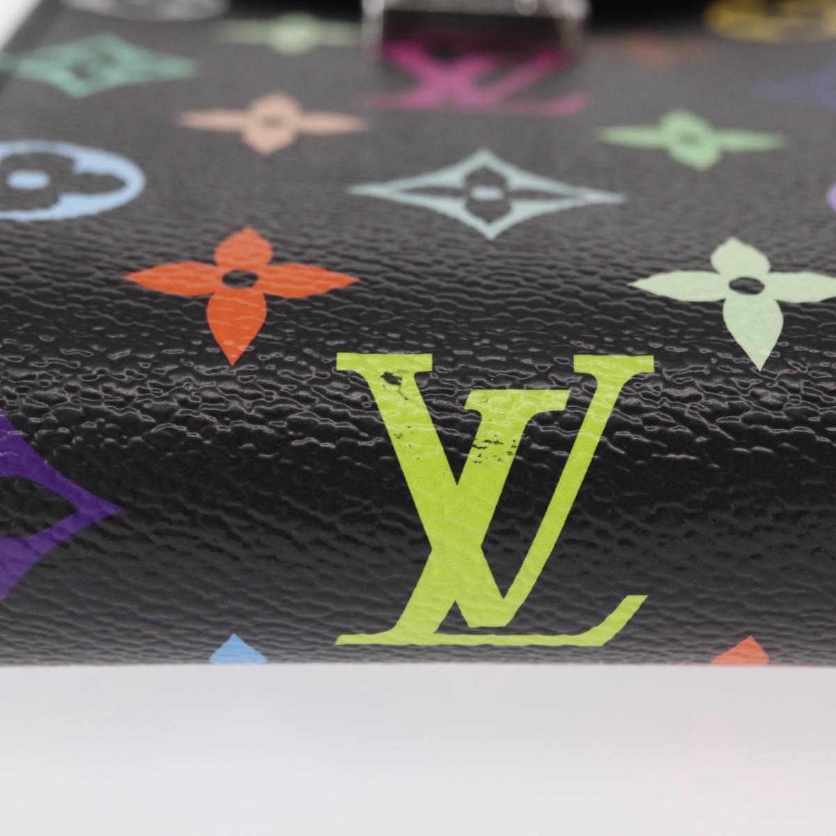 LOUIS VUITTON Monogram Multicolor Phone Pouch Metis Black M14098 Auth 152288SM