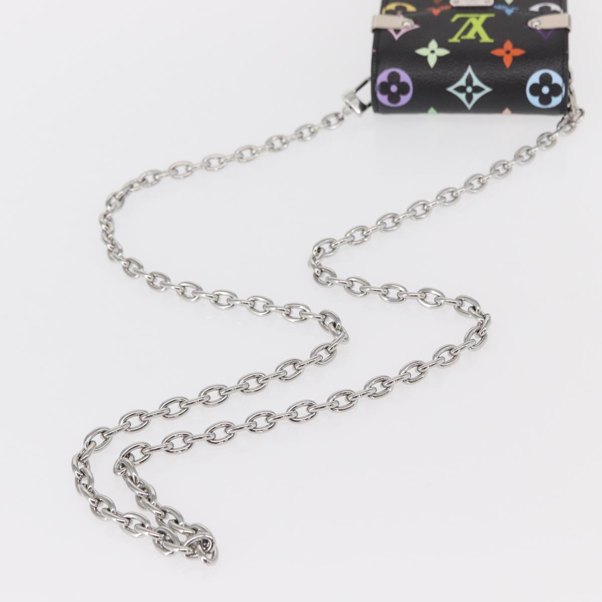 LOUIS VUITTON Monogram Multicolor Phone Pouch Metis Black M14098 Auth 152288SM