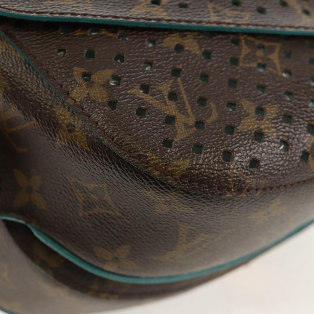 LOUIS VUITTON Monogram Perfo Saumur 30 Shoulder Bag M93998 LV Auth 152313V