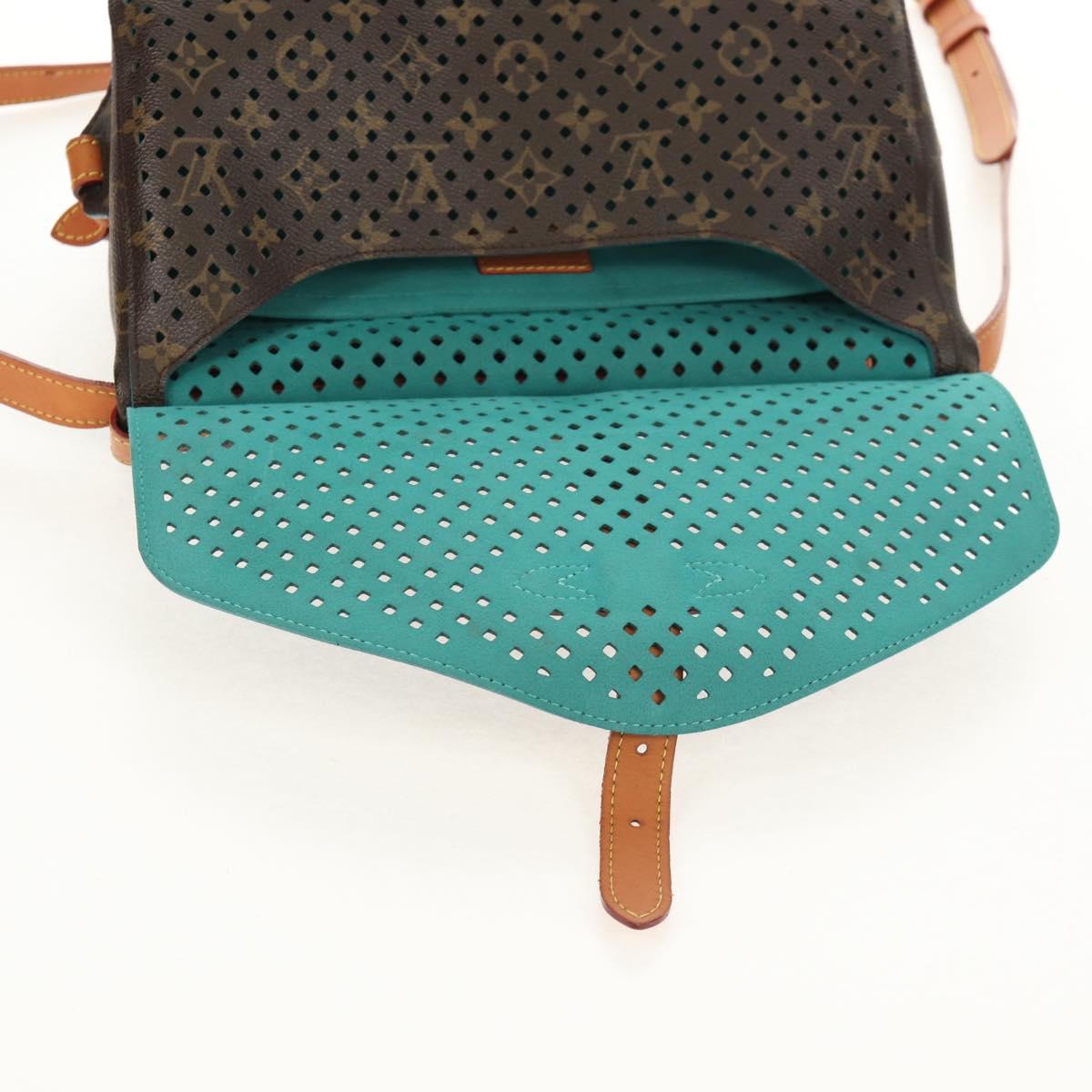 LOUIS VUITTON Monogram Perfo Saumur 30 Shoulder Bag M93998 LV Auth 152313V