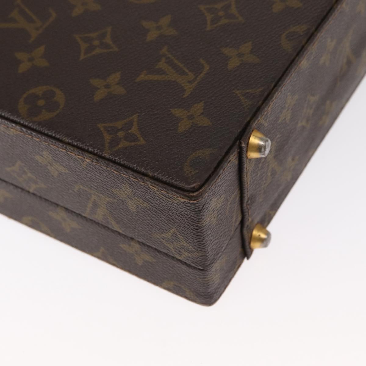 LOUIS VUITTON Monogram Attache Case Hand Bag LV Auth 152314