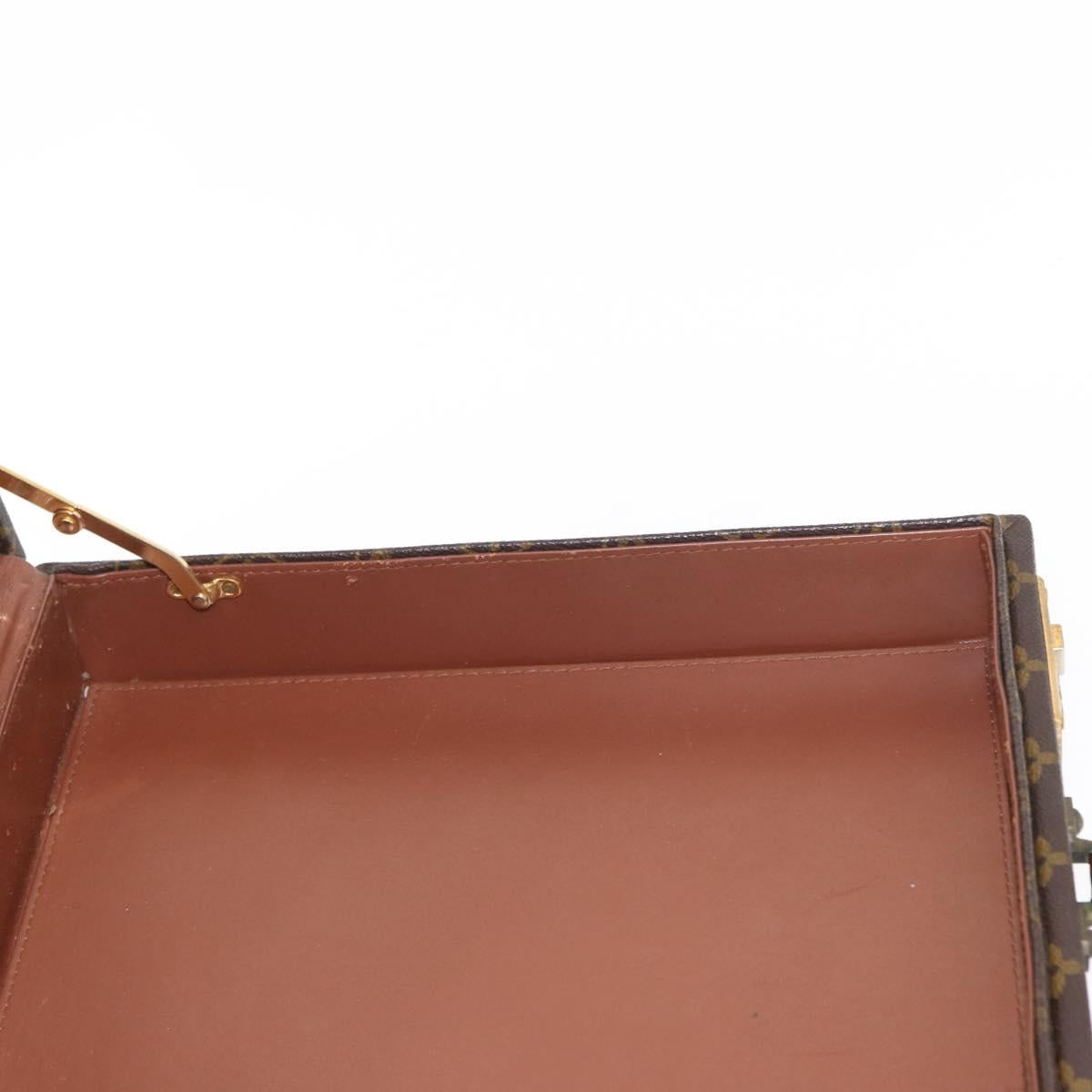 LOUIS VUITTON Monogram Attache Case Hand Bag LV Auth 152314