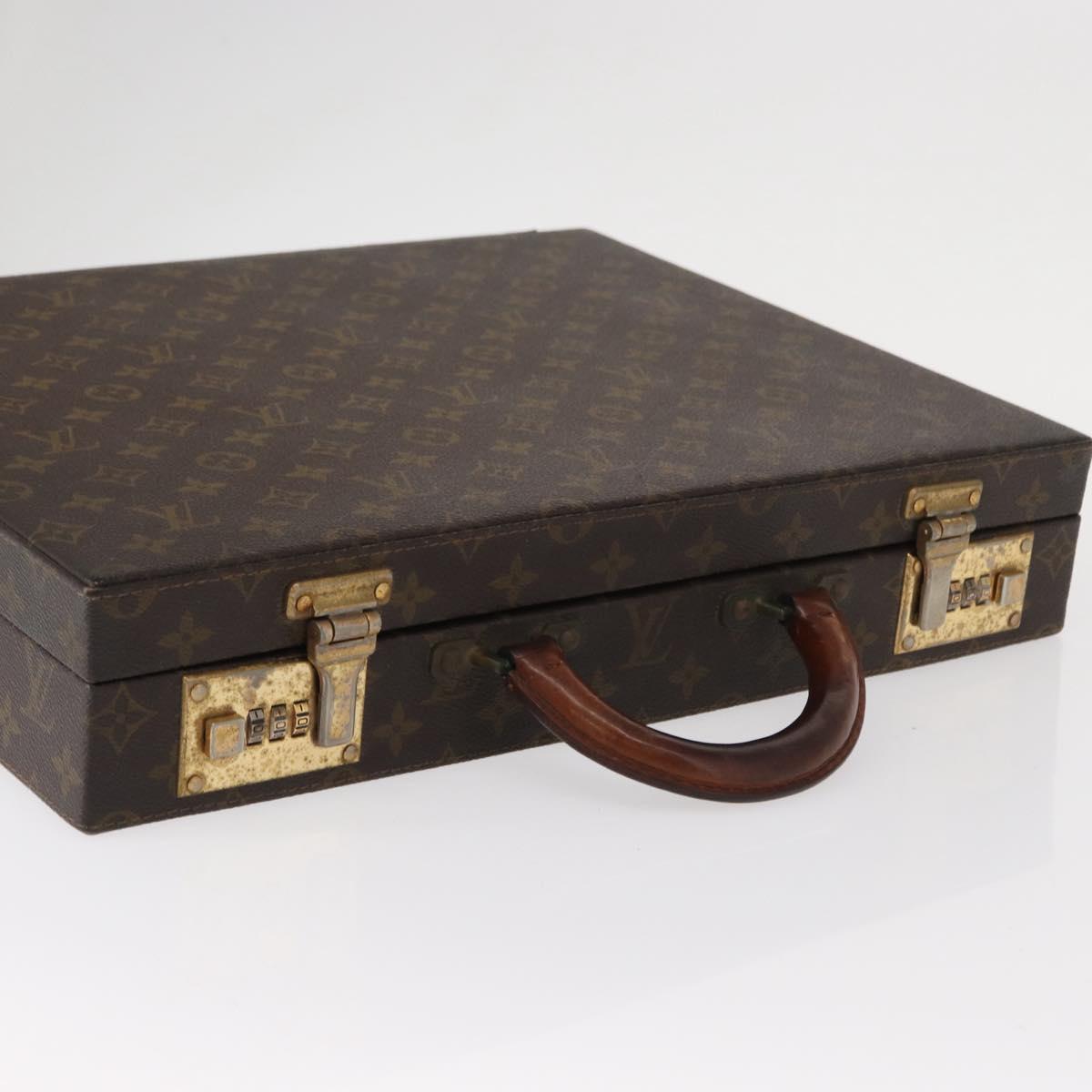 LOUIS VUITTON Monogram Attache Case Hand Bag LV Auth 152314