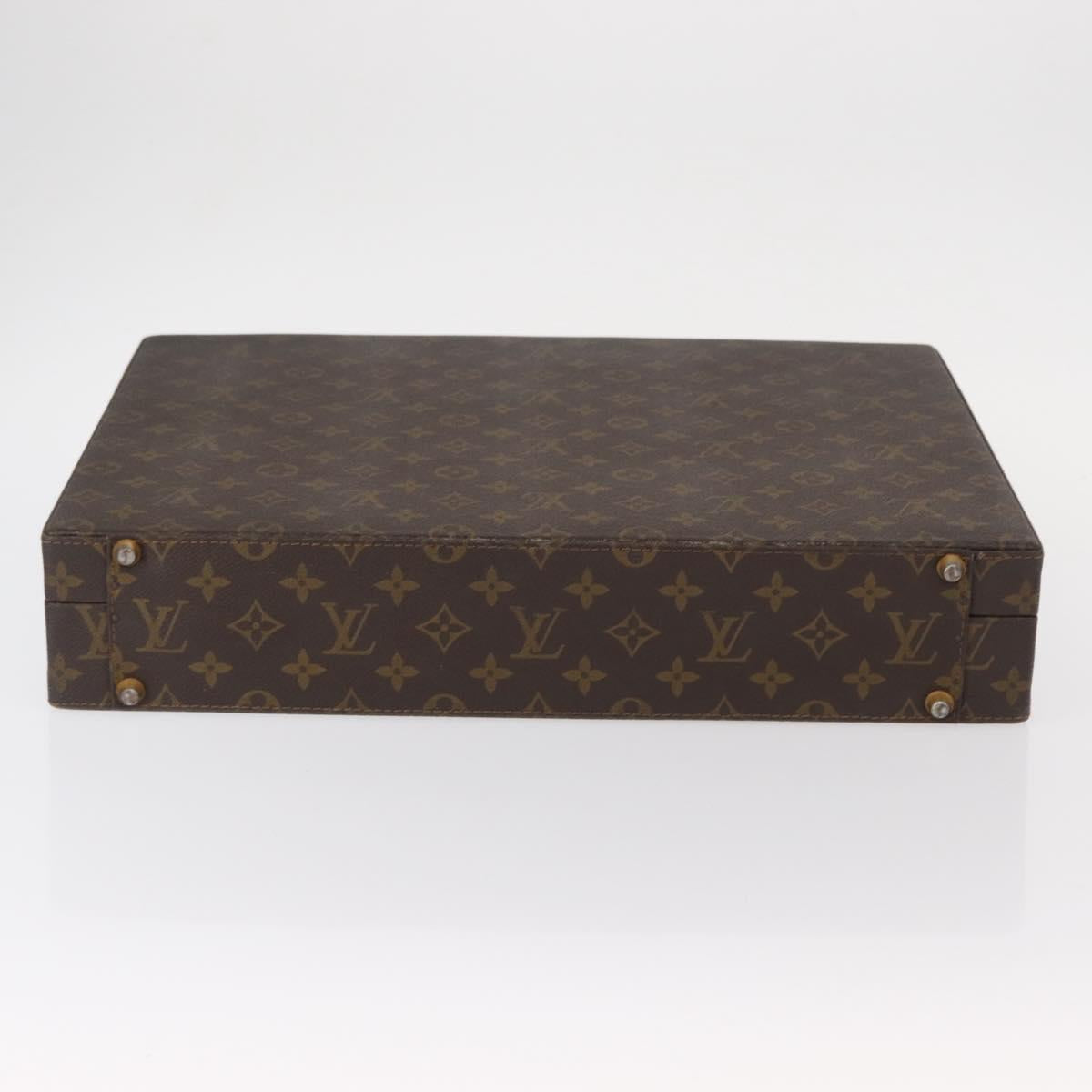LOUIS VUITTON Monogram Attache Case Hand Bag LV Auth 152314