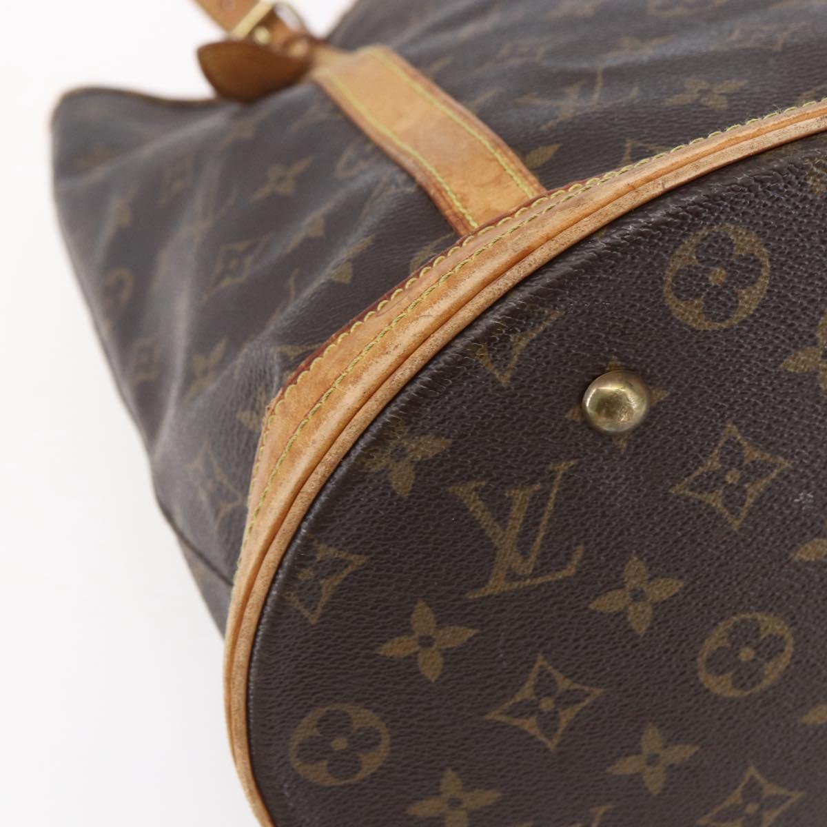 LOUIS VUITTON Monogram Bucket GM Shoulder Bag M42236 LV Auth 152316