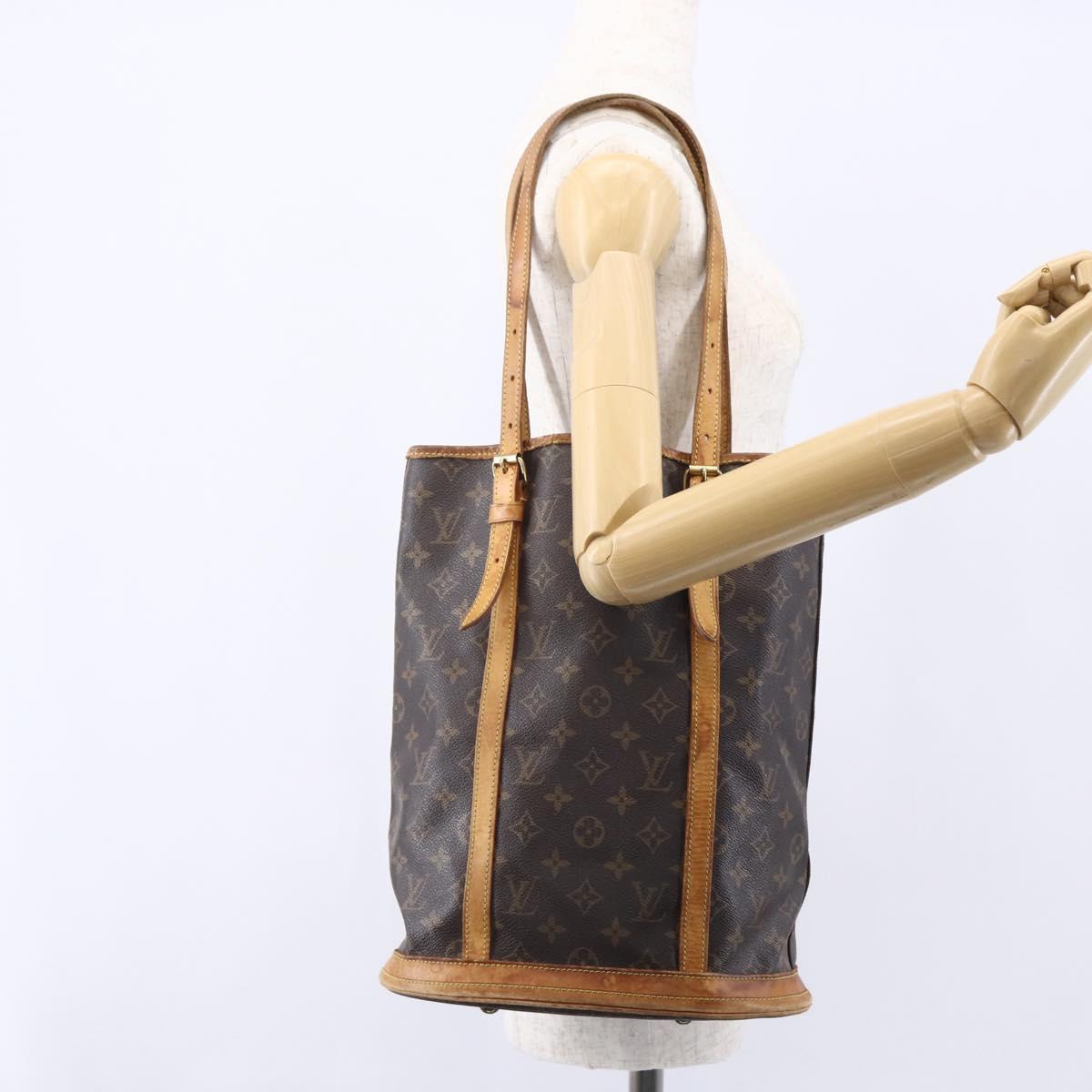 LOUIS VUITTON Monogram Bucket GM Shoulder Bag M42236 LV Auth 152316
