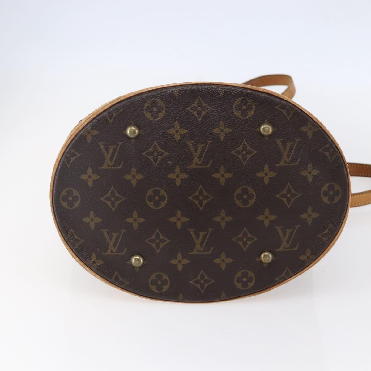 LOUIS VUITTON Monogram Bucket GM Shoulder Bag M42236 LV Auth 152316