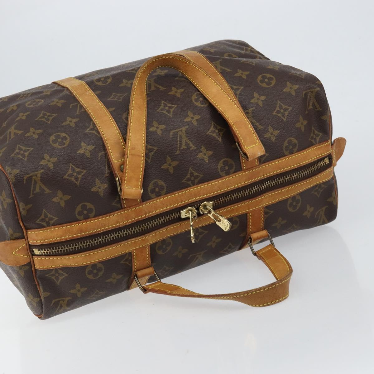 LOUIS VUITTON Monogram Sac Souple 35 Boston Bag M41626 LV Auth 152320