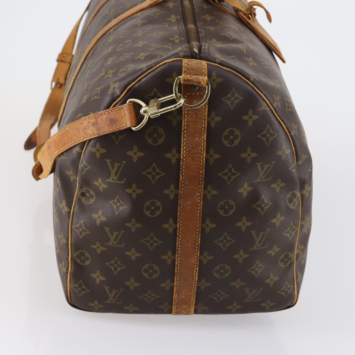 LOUIS VUITTON Monogram Keepall Bandouliere 60 Boston Bag M41412 LV Auth 152327
