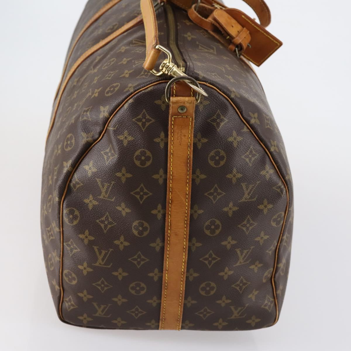 LOUIS VUITTON Monogram Keepall Bandouliere 60 Boston Bag M41412 LV Auth 152328