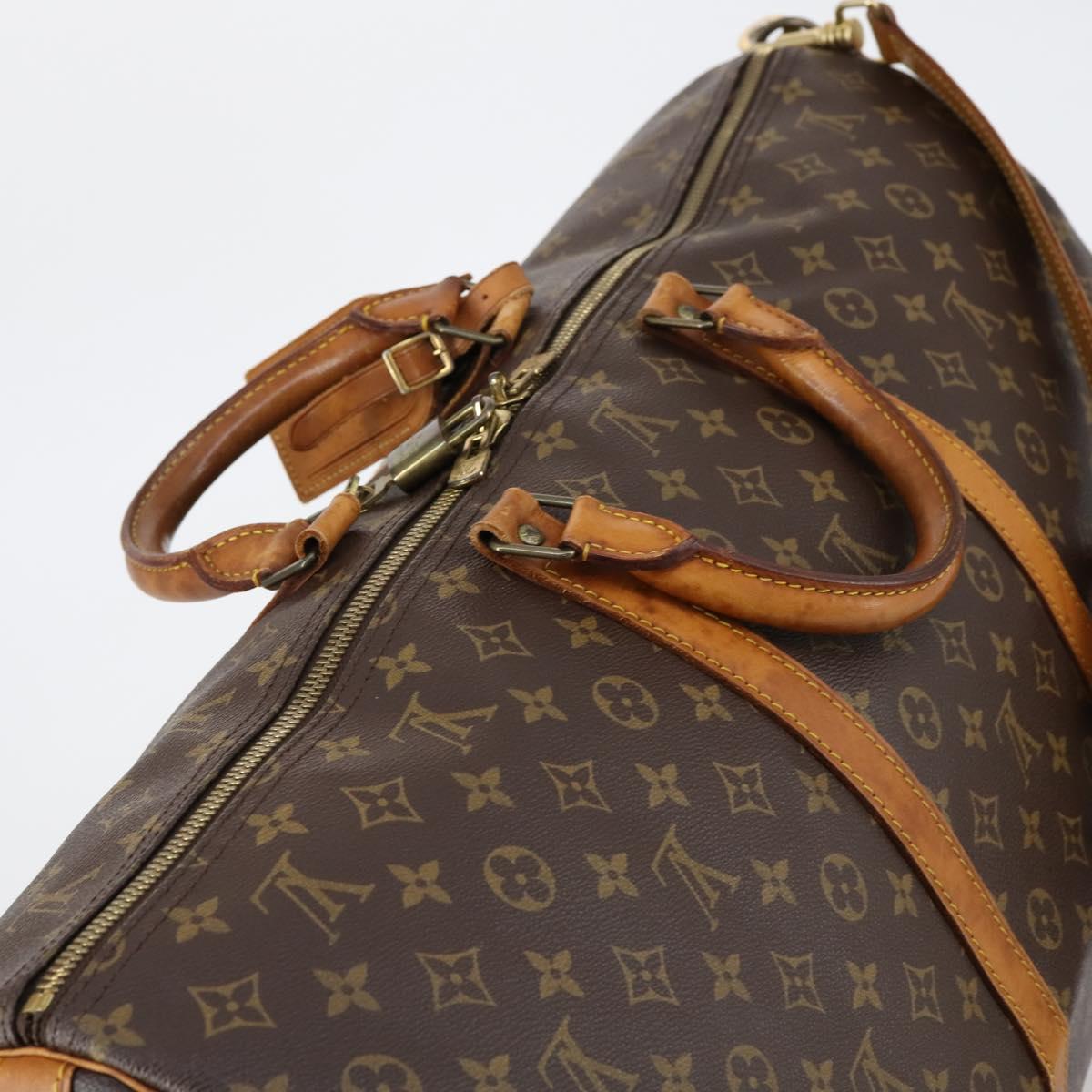 LOUIS VUITTON Monogram Keepall Bandouliere 60 Boston Bag M41412 LV Auth 152328