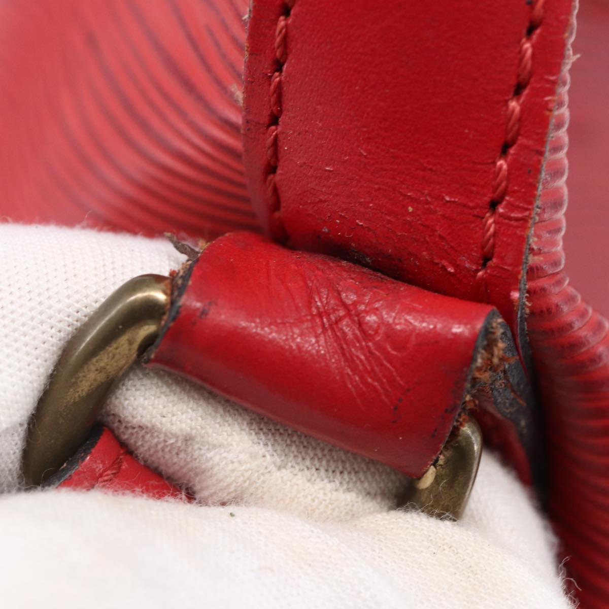 LOUIS VUITTON Epi Noe Shoulder Bag Red M44007 LV Auth 152331