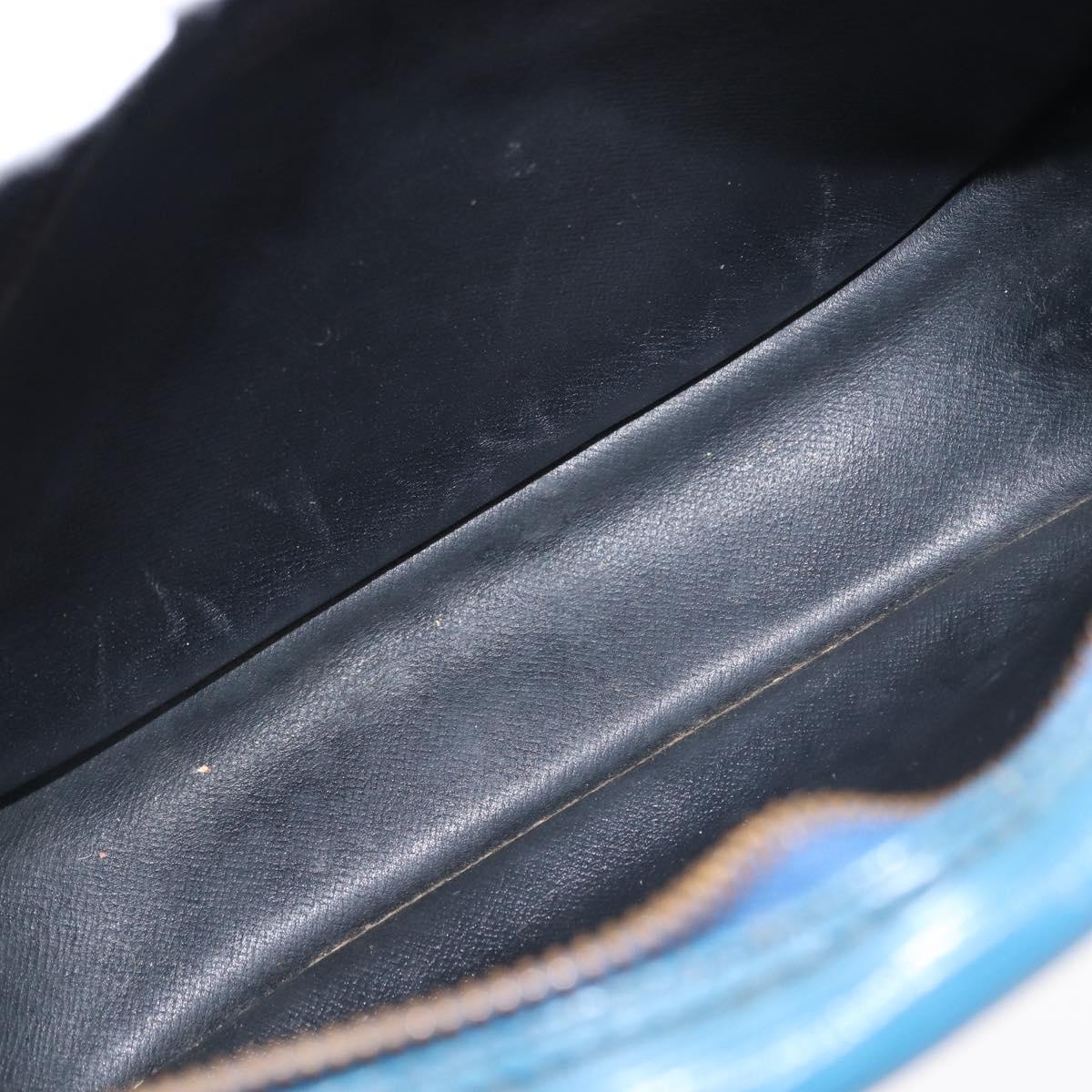 LOUIS VUITTON Epi Jeune Fille MM Shoulder Bag Toledo Blue M52155 LV Auth 152333