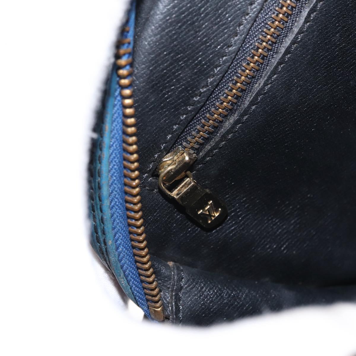 LOUIS VUITTON Epi Jeune Fille MM Shoulder Bag Toledo Blue M52155 LV Auth 152333