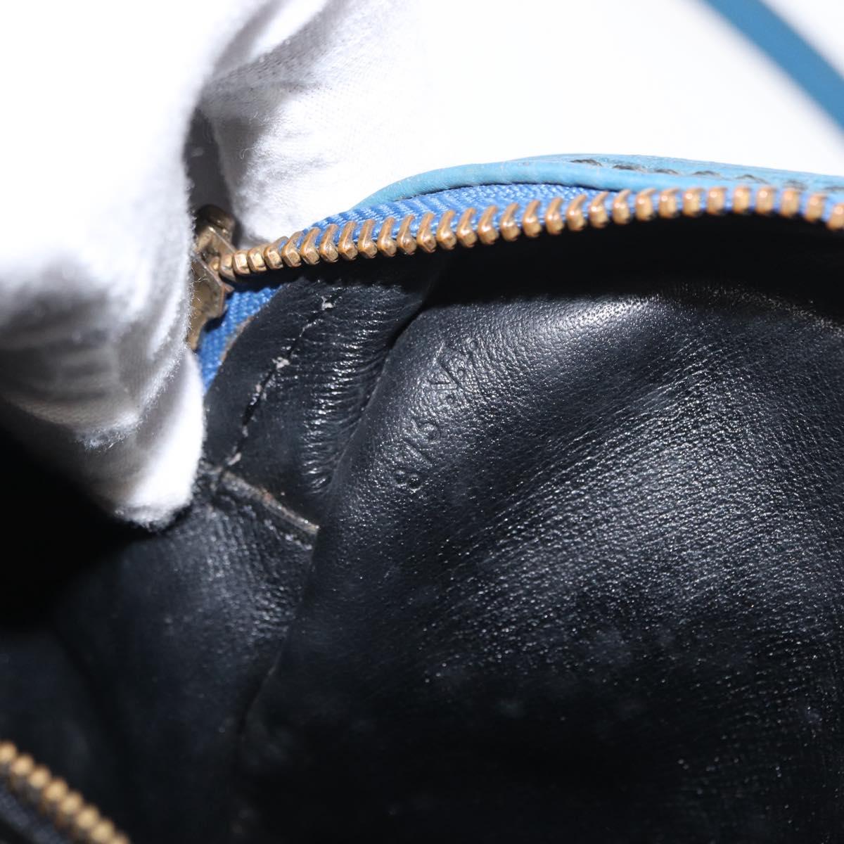 LOUIS VUITTON Epi Jeune Fille MM Shoulder Bag Toledo Blue M52155 LV Auth 152333