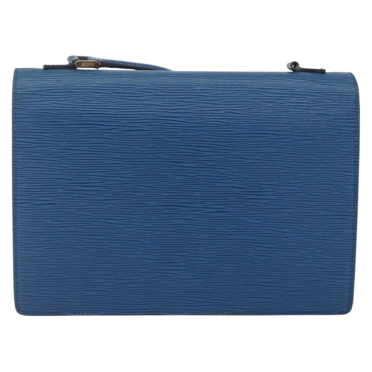 LOUIS VUITTON Epi Concorde Hand Bag Blue M52135 LV Auth 152334