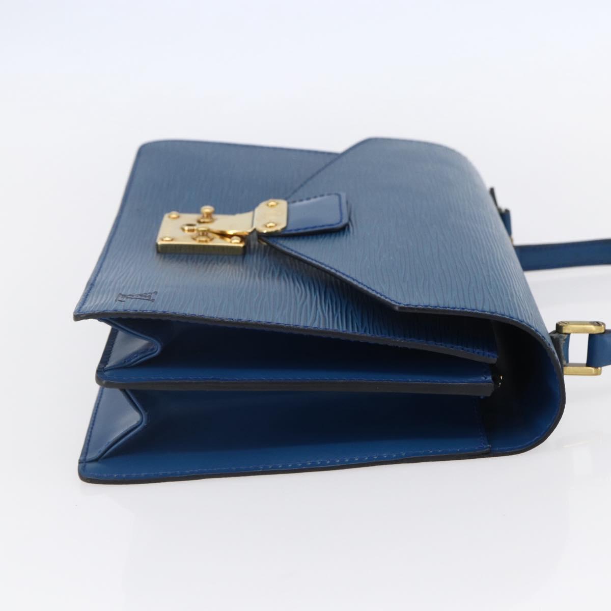 LOUIS VUITTON Epi Concorde Hand Bag Blue M52135 LV Auth 152334