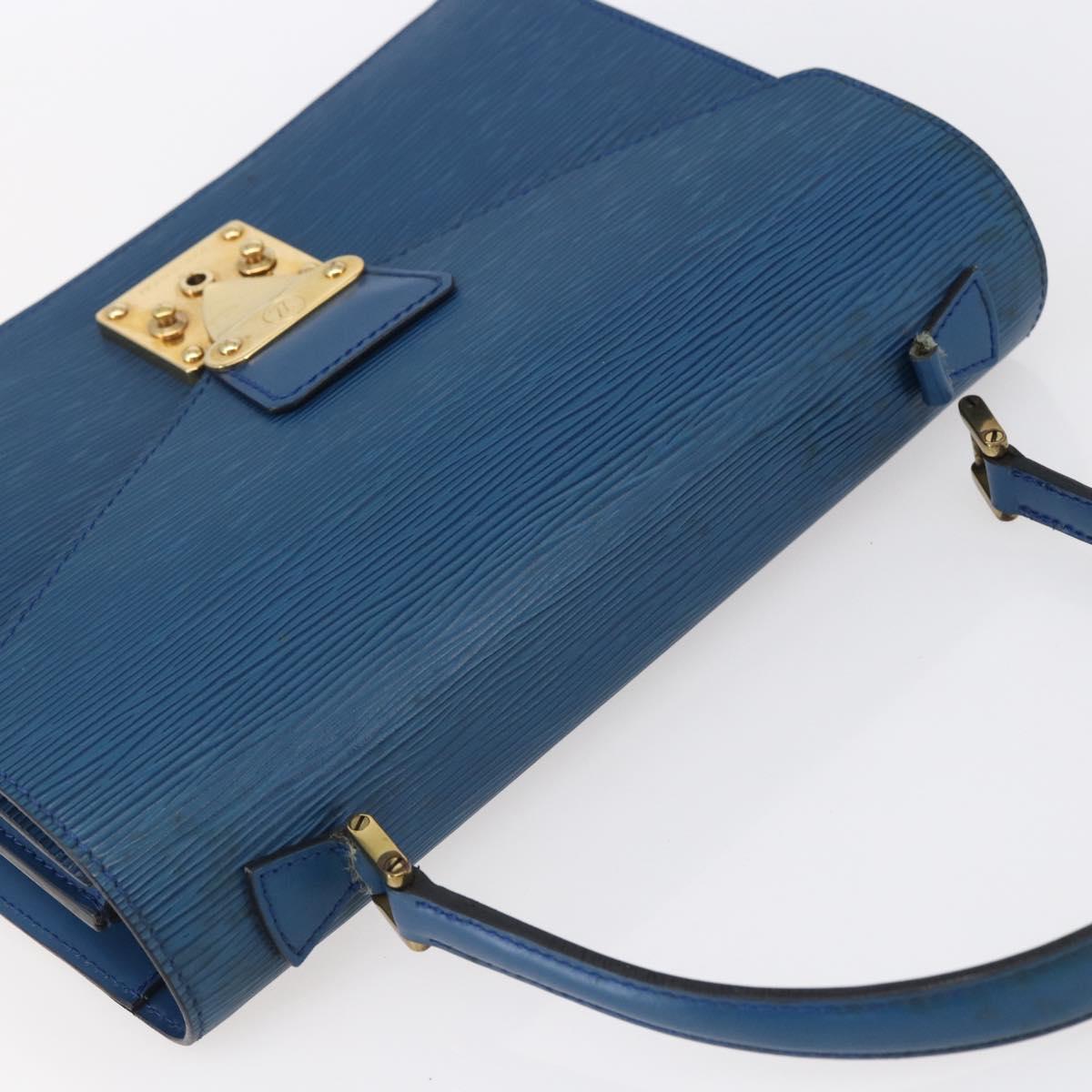 LOUIS VUITTON Epi Concorde Hand Bag Blue M52135 LV Auth 152334