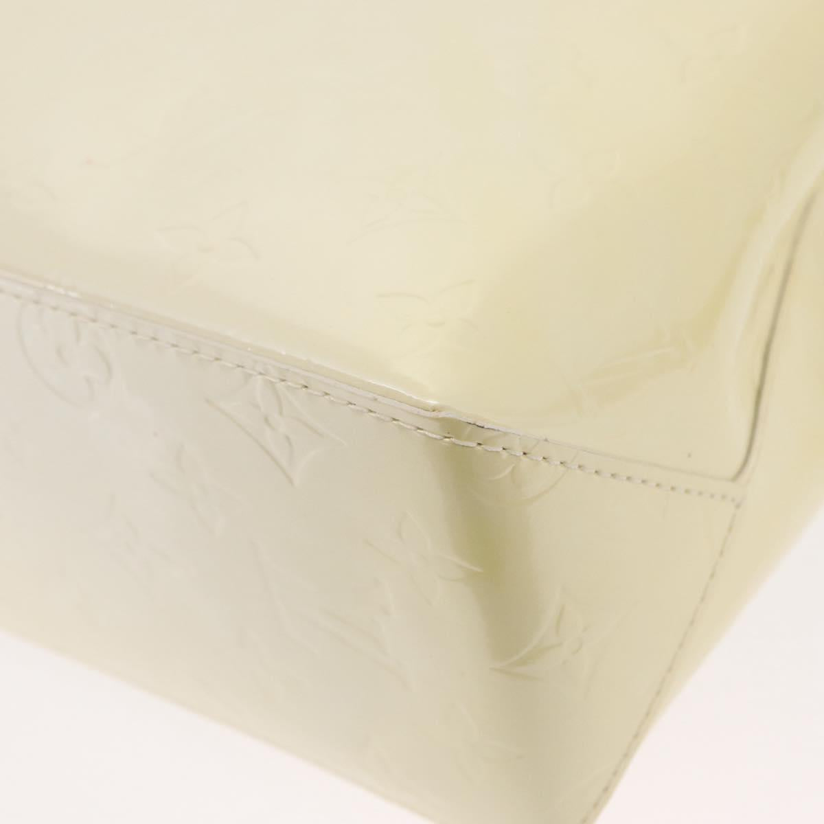 LOUIS VUITTON Monogram Vernis Reade PM Hand Bag Perle M91336 LV Auth 152338