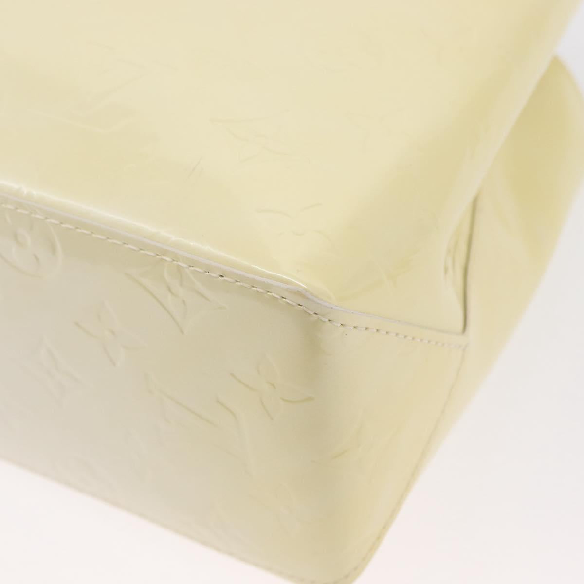 LOUIS VUITTON Monogram Vernis Reade PM Hand Bag Perle M91336 LV Auth 152338