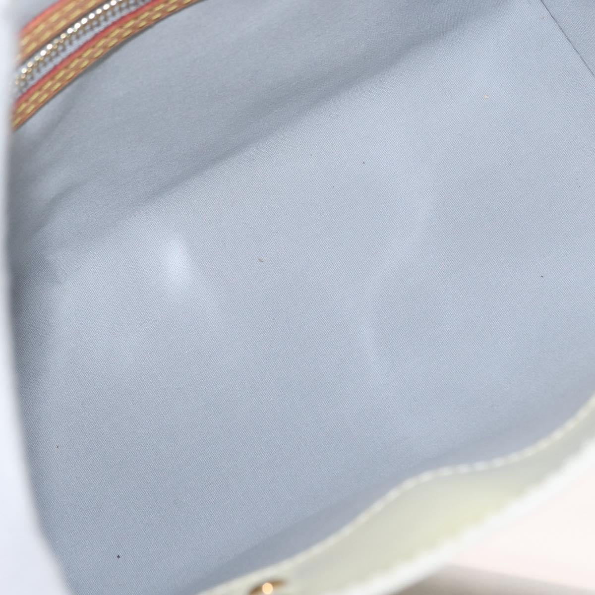 LOUIS VUITTON Monogram Vernis Reade PM Hand Bag Perle M91336 LV Auth 152338