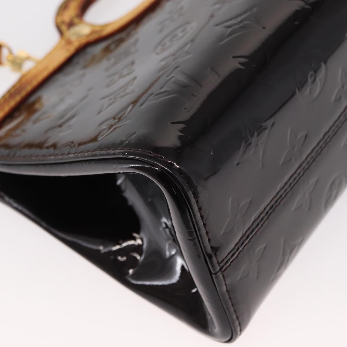 LOUIS VUITTON Monogram Vernis Roxbury Drive Hand Bag Amarante M91995 Auth 152344