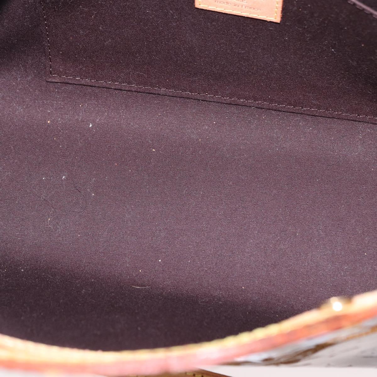 LOUIS VUITTON Monogram Vernis Roxbury Drive Hand Bag Amarante M91995 Auth 152344