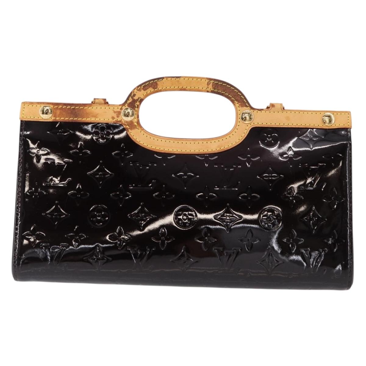 LOUIS VUITTON Monogram Vernis Roxbury Drive Hand Bag Amarante M91995 Auth 152344