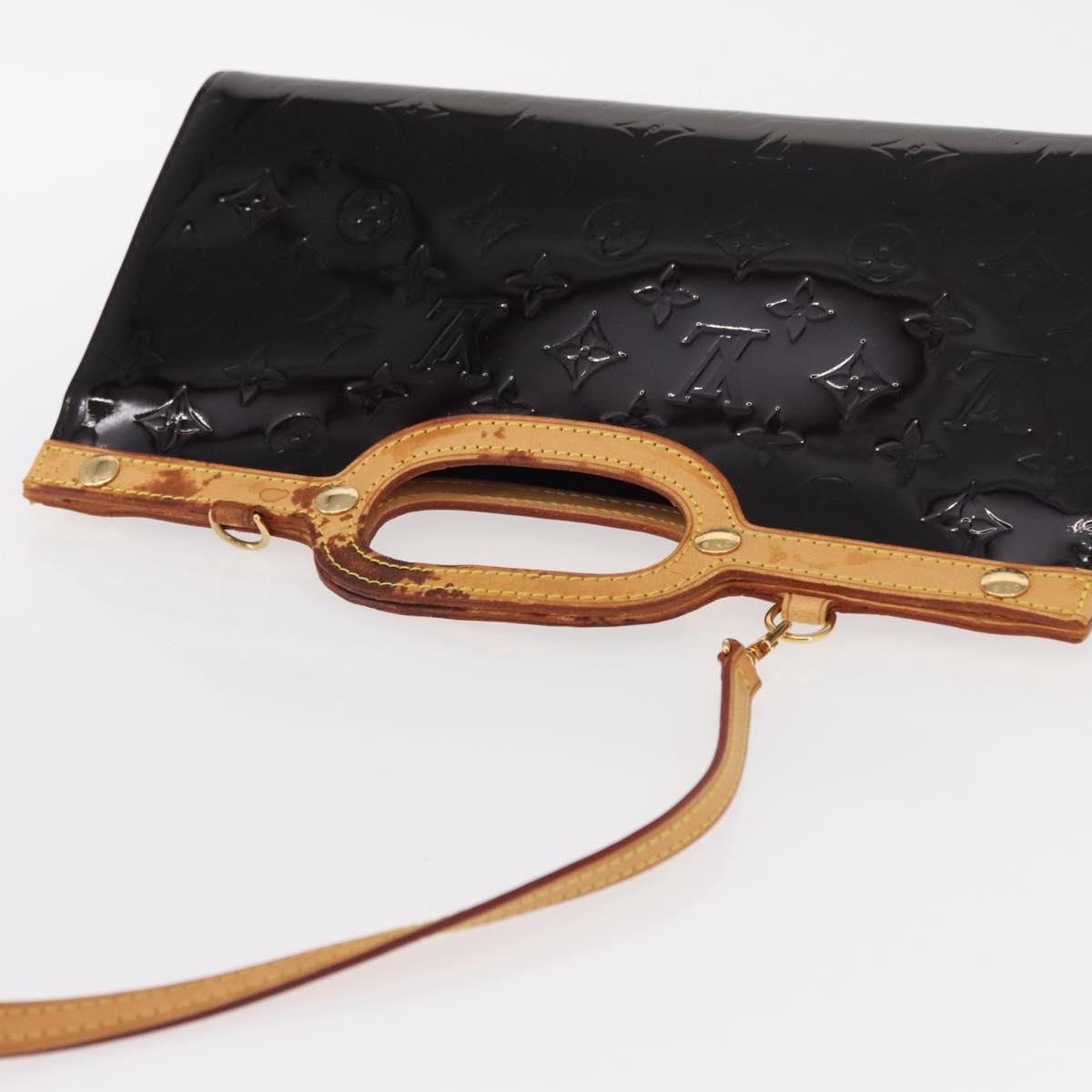 LOUIS VUITTON Monogram Vernis Roxbury Drive Hand Bag Amarante M91995 Auth 152344