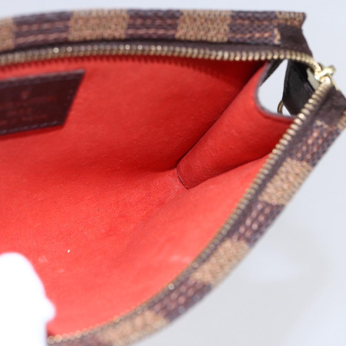 LOUIS VUITTON Damier Ebene Marais Pouch LV Auth 152348