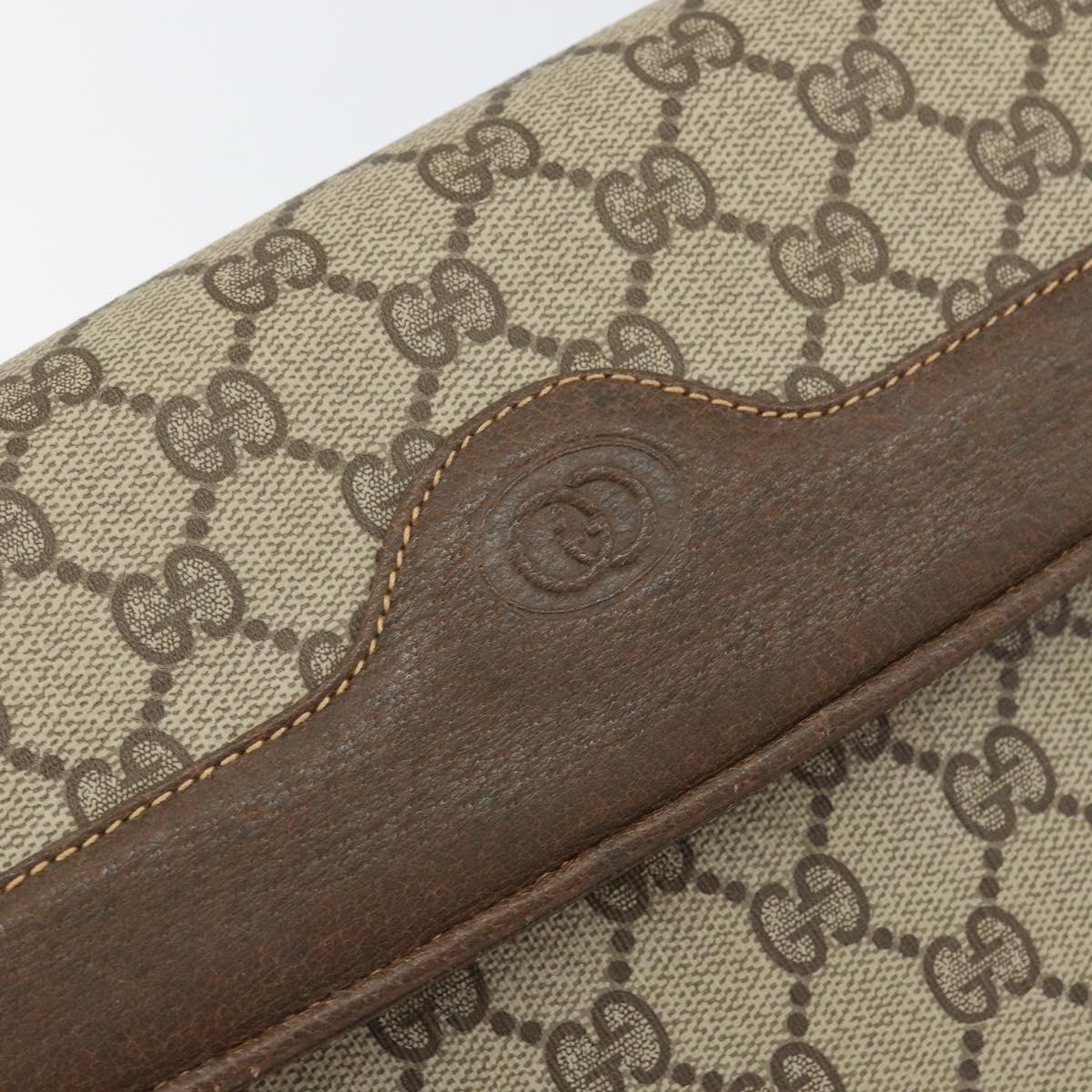 GUCCI GG Supreme Shoulder Bag PVC Beige Gold 004 106 0024 Auth 152353