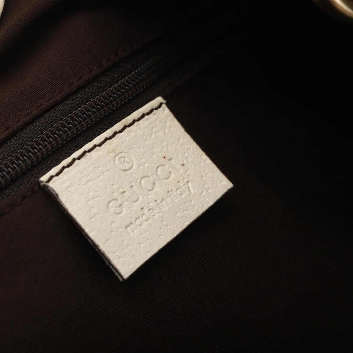 GUCCI GG Canvas Tote Bag Beige Gold Auth 152364