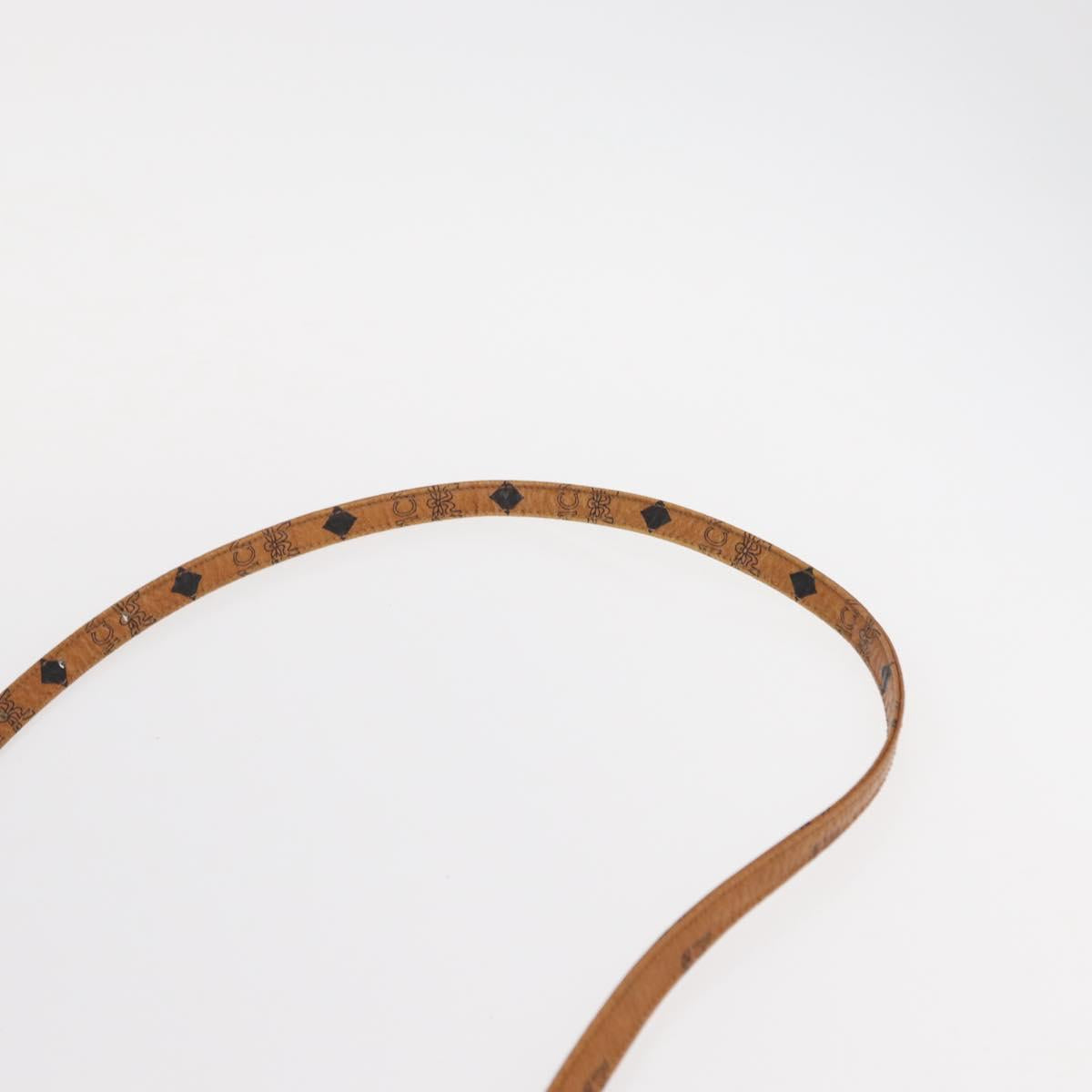 MCM Vicetos Logogram Hand Bag PVC 2way Brown Gold Auth 152390