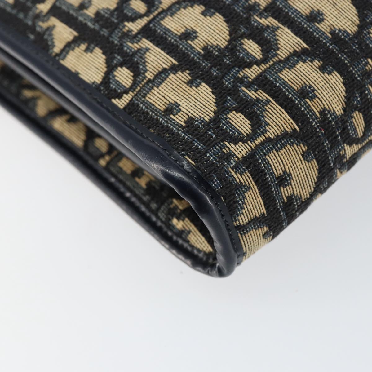 Christian Dior Trotter Canvas Hand Bag Navy Auth 152392