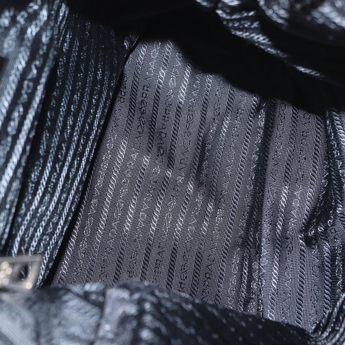 PRADA Tote Bag Nylon 2way Yellow Silver Auth 152402