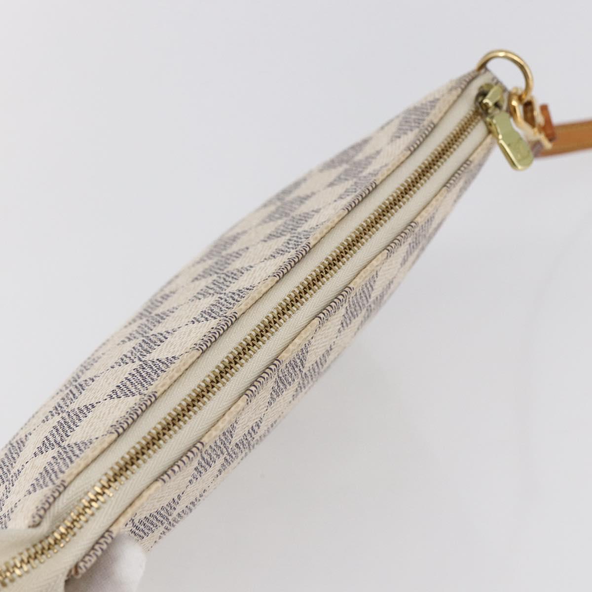 LOUIS VUITTON Damier Azur Pochette Accessoires Pouch N51986 LV Auth 152406V