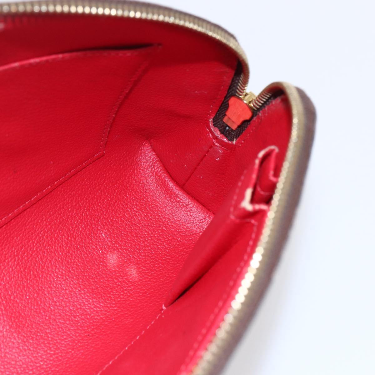 LOUIS VUITTON Damier Ebene Pochette Cosmetic GM Pouch N23345 LV Auth 152407