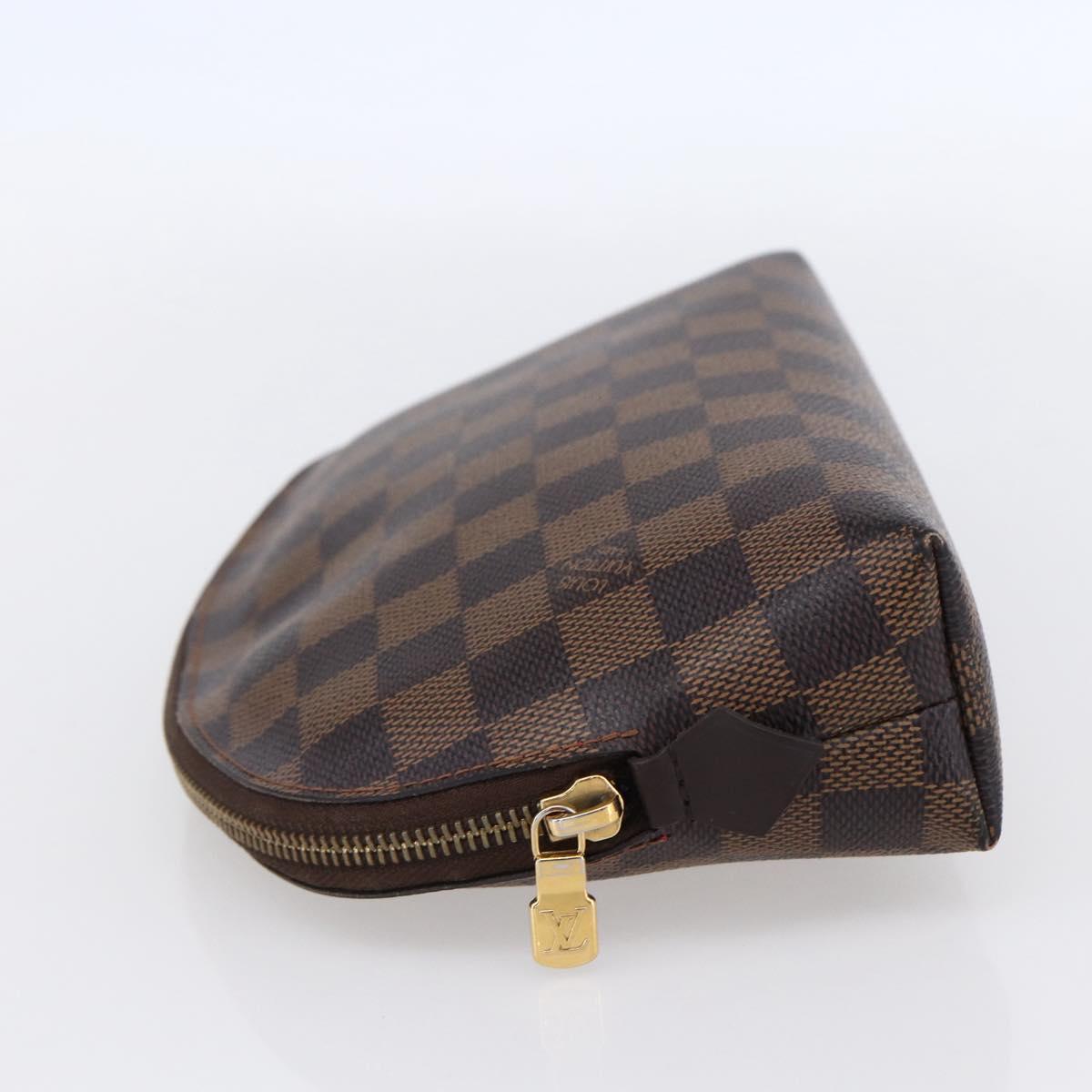 LOUIS VUITTON Damier Ebene Pochette Cosmetic GM Pouch N23345 LV Auth 152407
