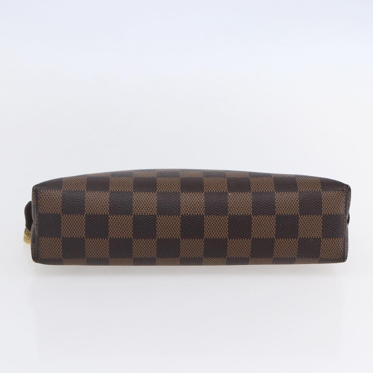 LOUIS VUITTON Damier Ebene Pochette Cosmetic GM Pouch N23345 LV Auth 152407