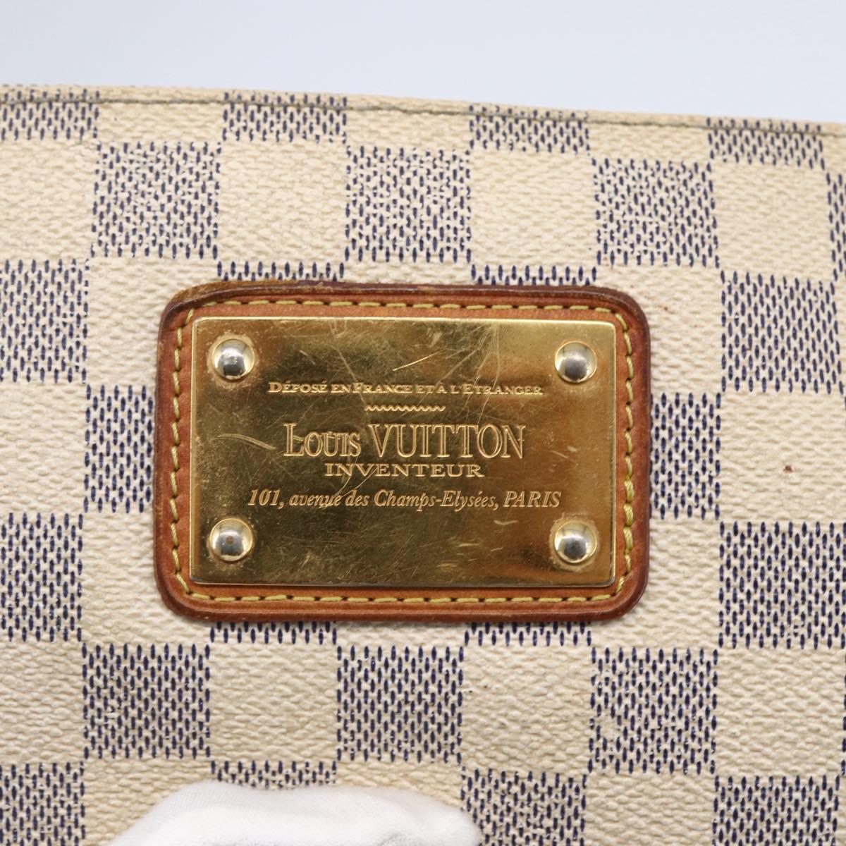 LOUIS VUITTON Damier Azur Eva Shoulder Bag 2way N55214 LV Auth 152408