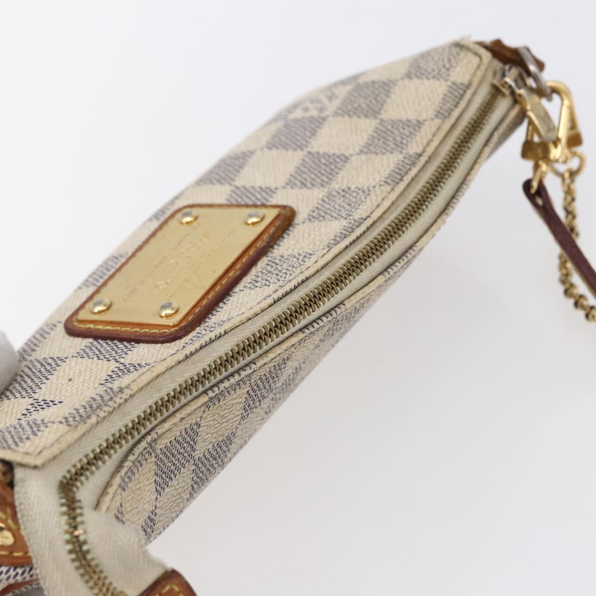 LOUIS VUITTON Damier Azur Eva Shoulder Bag 2way N55214 LV Auth 152408