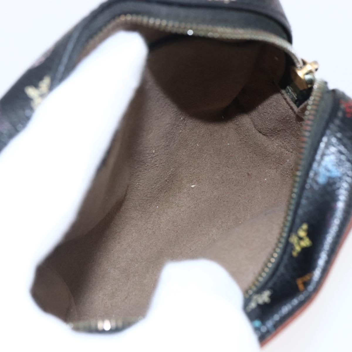LOUIS VUITTON Monogram Multicolor Trousse Wapity Pouch Black M58034 Auth 152412