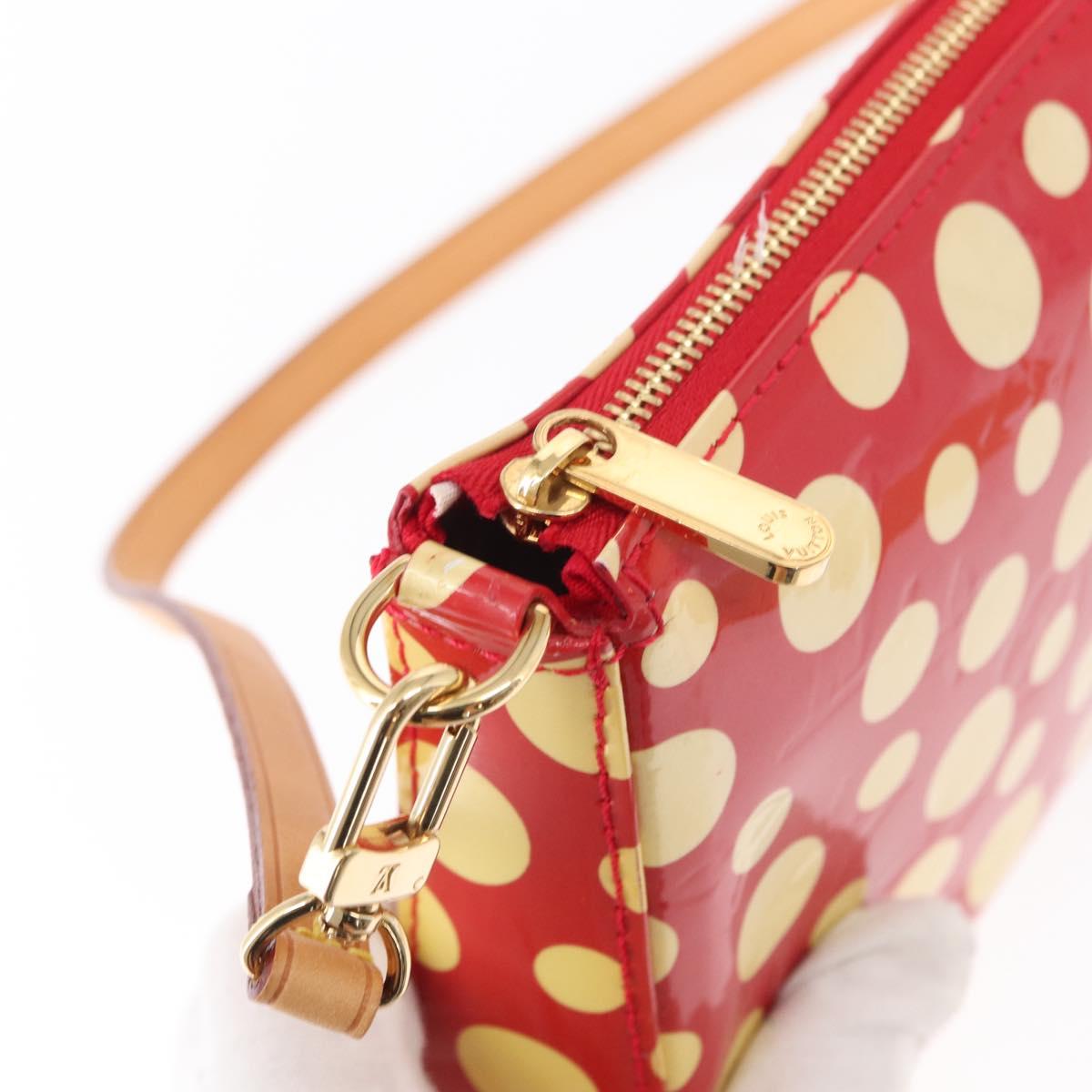 LOUIS VUITTON Vernis Dot Infini Pochette Accessoires Pouch M91428 Auth 152414V