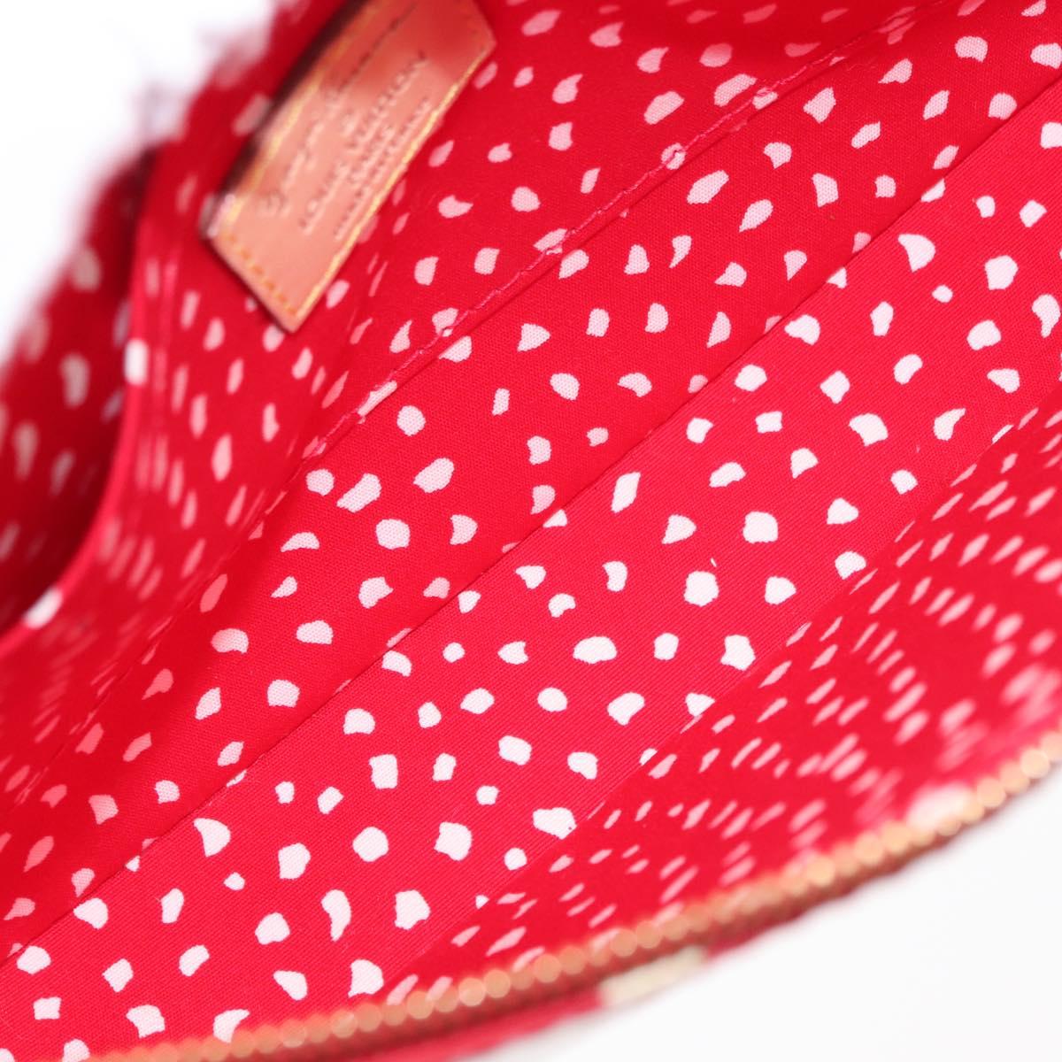 LOUIS VUITTON Vernis Dot Infini Pochette Accessoires Pouch M91428 Auth 152414SAV