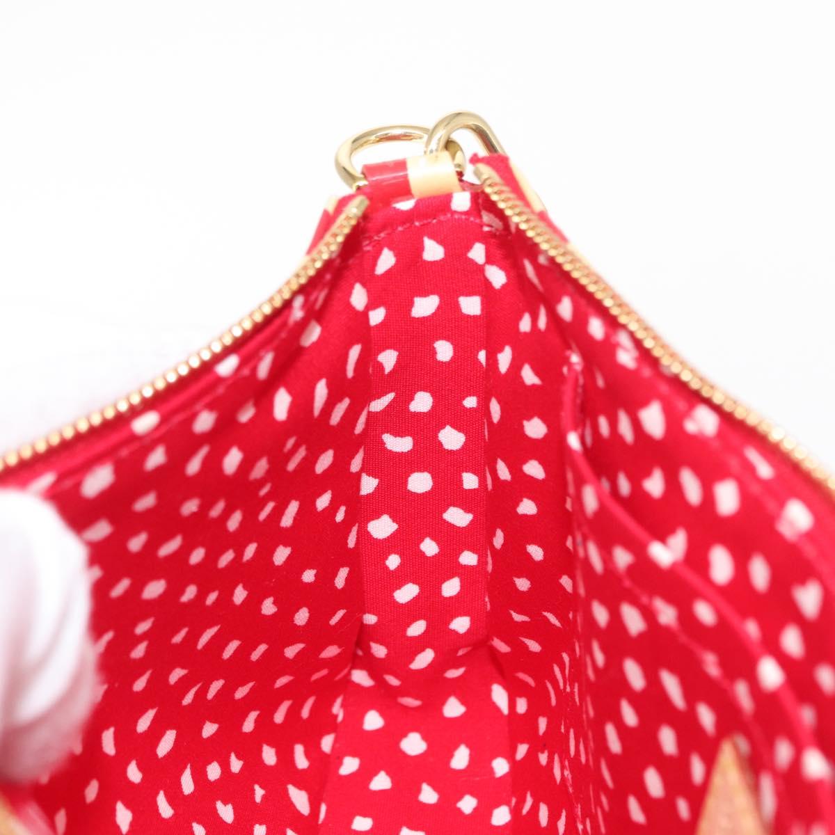 LOUIS VUITTON Vernis Dot Infini Pochette Accessoires Pouch M91428 Auth 152414V