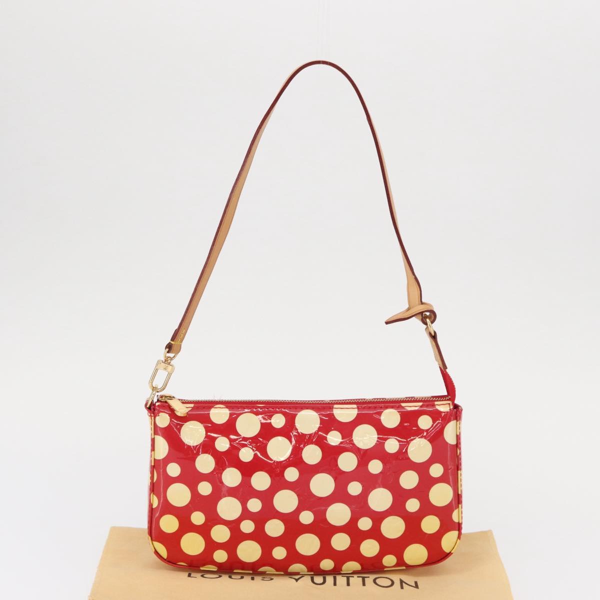 LOUIS VUITTON Vernis Dot Infini Pochette Accessoires Pouch M91428 Auth 152414V