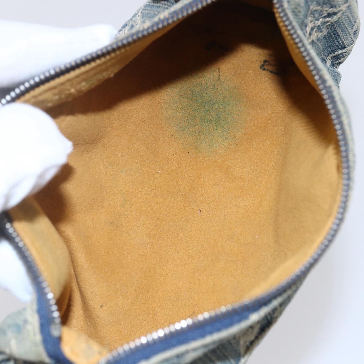 LOUIS VUITTON Monogram Denim Trousse Speedy GM Pouch Blue M95081 LV Auth 152415